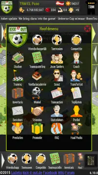 Kick it out! Voetbal Manager Screen Shot 3