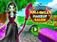 Хэллоуин макияж и одеваются игры для девочек Screen Shot 0