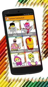 Cartoons Coloring Pages Screen Shot 1
