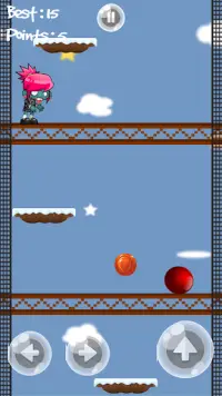 Red Ball - infinite icy tower jump Screen Shot 3