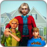 Familia virtual Happy Granny Sim: Granny as Nanny