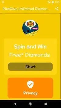PixelGun Unlimited Diamonds Spin Screen Shot 1