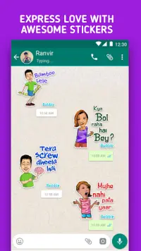 Hindi Stickers for WhatsApp - WAStickerApps Screen Shot 0