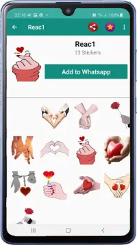 whatsapp için aşk çıkartmaları Screen Shot 5