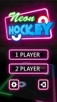 Color Hockey Challenge - Laser Neon 2 Players Game Screen Shot 0