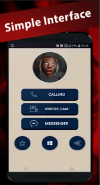 scary granny's video call/chat game prank Screen Shot 5