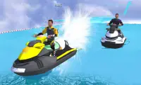 Water Slide Boat Racing Real Screen Shot 0