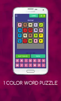Type 1 Color Word : Word Search Puzzle Screen Shot 3