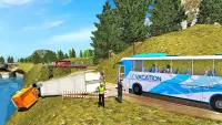 오프로드 버스 운전 게임 2019 - Offroad Bus Driving Games Screen Shot 8