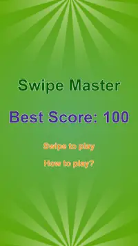 Swipe Master - Think fast reflex test Screen Shot 0