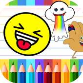 Coloring book for emoji worlds