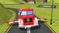 Fliegen Feuerwehrmann -LKW Screen Shot 2