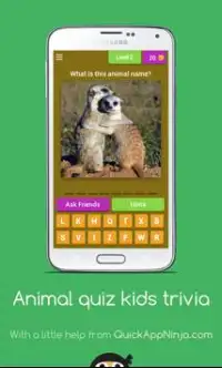 Animal quiz kids trivia pics games Screen Shot 2