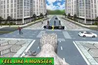 Monster Lizard Simulator: Batalla de la ciudad Screen Shot 2
