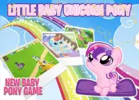 Little Baby Unicorn Pony Magic Adventure 2D🦄✨ Screen Shot 0