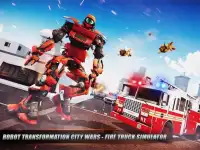 Robot Transformation City Wars - Fire Truck Sim Screen Shot 18