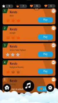 Piano Tiles Of Naruto / Naruto Shippuuden Game Screen Shot 2