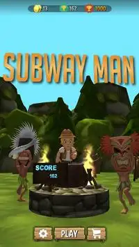 Subway Runner Man - A best runner Game Screen Shot 1