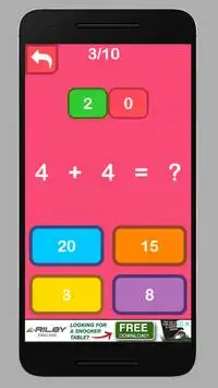 Easy Math Learn Add, Subtract, Multiply, Divide Screen Shot 1