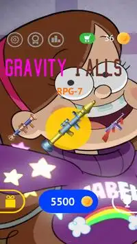 free Gravity falls Gun Up mod Screen Shot 4