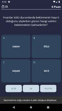 Genel Bilgi Yarışması Screen Shot 2