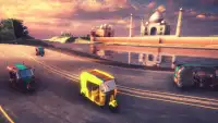 Rickshaw Tuk Tuk Car Multiplayer Racing Game Screen Shot 1