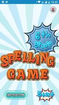 6th Grade Spelling Games for Kids FREE Screen Shot 0