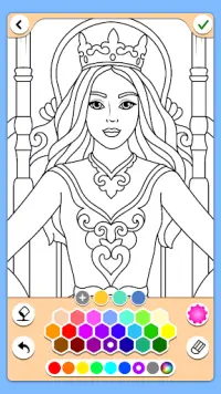 Princess Coloring Game Screen Shot 0