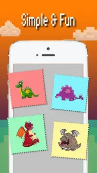 Màu rồng theo số: Pixel art dragon color Screen Shot 4
