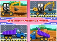 निर्माण वाहन और ट्रक बच्चों के Screen Shot 11