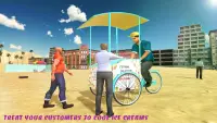Beach Ice Cream Man Game Screen Shot 1