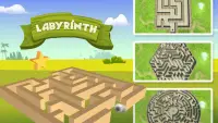 Klasik Labyrinth - 3D Kayu Maze Permainan otak Screen Shot 0