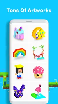 Voxel - 3D Color by Number & Pixel Coloring Book Screen Shot 4