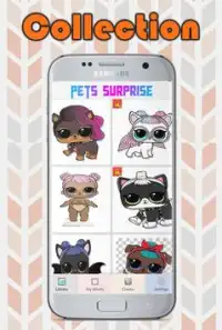 PETS Surprise doll Coloring - Number pixel art Screen Shot 3