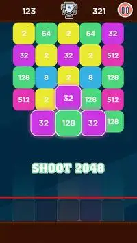 Merger 2048 - Shoot Block Puzzle Screen Shot 0