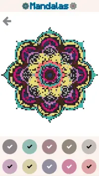 Mandalas color by number - Mandala pixel art Screen Shot 8