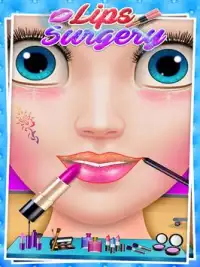 Губы Хирургия и макияж Игра: Игры для девочек Screen Shot 7