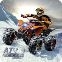 ATVの雪3Dドライブシミュレータ