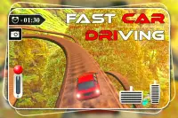 Fast Car Driving On Difficult Road Screen Shot 0