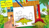 恐竜 塗り絵 - こどもゲーム Screen Shot 2