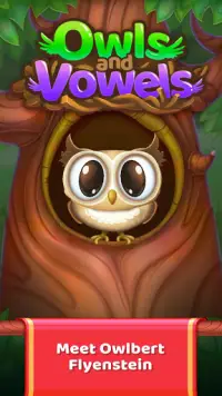 Owls and Vowels: Word Game Screen Shot 0