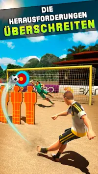 Schießen Tor - Beach Soccer Spiel Screen Shot 0
