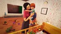 реальный мать жизнь имитатор счастлив семья игры Screen Shot 0
