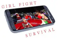लड़की लड़ो - रियल मुक्केबाजी 3 डी लड़ाई Screen Shot 1