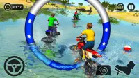 Kinder Wasser Surfen Motorrad Race - Strand Fahren Screen Shot 12