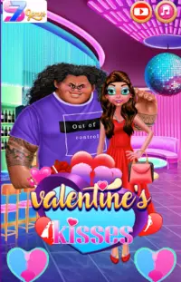 Valentine Kissing - Kiss games for girls Screen Shot 2