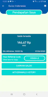 Quizz Indonesia- quiz trivia with cash reward Screen Shot 0