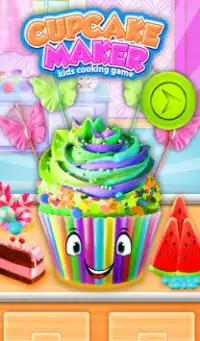 Cupcakes Maker - Gioco di cucina per bambini Screen Shot 0