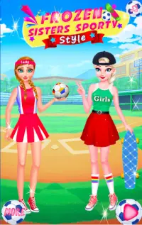 Frozzen Sport Style Sisters - Dziewczyny z gier Screen Shot 0