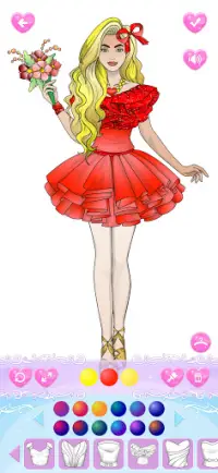 Wedding Coloring Dress Up - Games for Girls Screen Shot 1